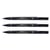 Lot de 3 feutres techniques UNI-BALL PIN 03200 B pointe calibrée 0,3 mm bleu
