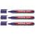 Lot de 3 marqueurs permanents pointe ronde 1,5-3 mm - EDDING 300 - Violet