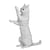 Chat blanc debout | JEKCA | 14 ans et +
