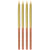 16 Bougies Golden Dusk - 15 cm