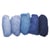 Laine vierge / toison, mouchetée, teintes bleues, 5 couleurs à 20 g