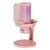 Microphone USB Condensateur Gaming Avec Annulation De Bruit Et Lumière RGB Rose 2 YONIS