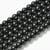 Fil de 100 perles rondes en verre nacré fabrication bijoux 8 mm NOIR