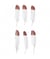 Grandes Plumes Fantaisies 18 cm X 6 pièces - Rico Design Blancor Rose blanc