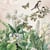 Lot de 4 serviettes en papier découpage collage 33 cm JARDIN FLEUR OISEAU O 106 XL