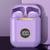 Ecouteurs Bluetooth Sport Sans Fil Réduction De Bruit Affichage LED Étanche Violet 2 YONIS