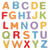 Lettres aimantees en minuscules - Bigjigs - Rouge