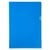 Sachet de 10 pochettes coin PVC lisse haute résistance 13/100e - A4 - Bleu - x 10 - Exacompta