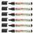 Lot de 6 marqueurs permanents pointe ronde 1,5-3 mm - EDDING - Noir - EcoLine