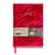 Carnet - A5 - Couverture tissu effet velours - Rouge - 80 feuilles blanches - Miquelrius