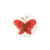 Lot de 6 boutons culot papillon 15mm (rouge)