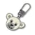 Tirette fashion-zipper ourson blanc, métal