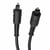 Force Power Câble Audio Fibre Optique Toslink Mâle vers Toslink Mâle 1.2m Noir