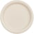 6 Assiettes Beige Ø23 cm - En carton