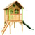 AXI Cabane enfant LAURA Brun Vert avec toboggan Vert - Axi House