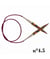Aiguilles à tricoter circulaires fixes en bois cable 80 cm Symfonie du n° 3,75 à 6,5 - Knitpro taille n°4,5