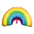 Ballon aluminium arc-en-ciel