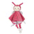 Carré Doudou Bebe Bamboo - Coccinelle - 24 cm s/carte