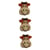 3 boutons fantaisies scrapbooking décoration couture GIRAFE