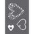 Pochoir de sérigraphie "Love" A5, 1 pochoir+1 spatule,