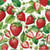 4 serviettes en papier découpage collage 33 cm FRAISE FR 110