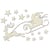 Clipboard, embellissement carton Fabrika Décoru TRAINEAU PERE NOEL 036