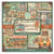 Pochette de 22 feuilles recto Stamperia Art of travelling