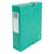 Boite de classement Exabox Dos 80mm Carte lustrée - A4 - Vert - x 6 - Exacompta