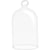 2 cloches en verre 9 cm  - Artemio