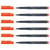 Lot de 6 marqueurs Neon FABER-CASTELL pointe fibre 1,5 mm - Orange a little bit juicy
