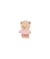 Carte de 3 boutons Ourson blanc 15mm - Union Knopf Rose