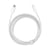 Baseus Câble de Charge et de Transfert USB-C / Lightning 2m 20W en Nylon Tressé Blanc