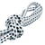 Bobine 25m Elastique rectangle 6 mm Bleu Clair