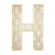 Lettre H en bois Alphabet géant ajouré 24 cm