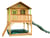 AXI Maisonnette MARC Brun Vert avec toboggan et bac à sable - Axi House