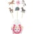 Set de 12 Décorations Cupcakes - Happy Cheval