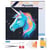 Mini Diamond Painting Broderie Diamant Figured’Art 25x25cm toile tendue sur châssis en bois - diamants ronds - Licorne Néon