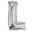Ballon Lettre L, 40cm, 1pce. , argent