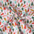 Tissu Coton imprimé  Télya sapins Multicolores sur fond Blanc - Au mètre