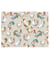 Tissu coton imprimé coqs sur fond lin de 150 cm de largeur Ecru (LIN) vendu par 50 cm