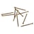 120 clous dorés Ø 1,1 mm x 1,8 cm