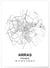 Affiche Carte Arras | A3 : 29,7x42cm