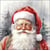 Lot de 4 serviettes en papier découpage collage 33 cm PERE NOEL NO 113