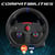 Subsonic ? Volant Superdrive 270 GT-5 - Volant PS5 LED double sticks, rotation 270 , avec pédales et palettes au volant. Compatible PS5 et PC - Noir