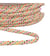 Bobine 15m cordon multicolore 10mm beige