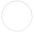 Cercle nu en métal, d 35 cm, blanc, 1 pièce