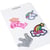 Lot de 4 écussons thermocollants thème girly licorne