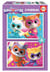 Puzzles 2x20 super kitties - Educa Borras - Bleu