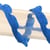 Bobine 25m galon festonné 10mm Bleu Roy