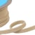 Double cordon fils 10mm écru/blanc au mètre